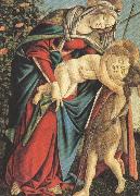 Madonna and Child with the Young St john or Madonna of the Rose Garden (mk36) Botticelli